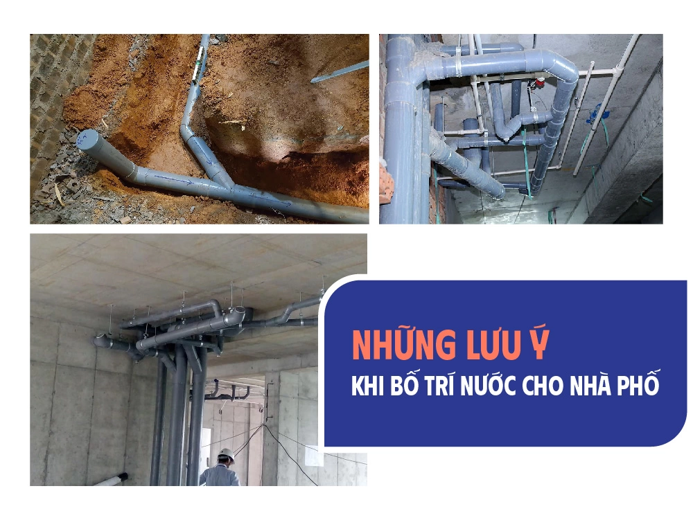 Những lưu ý khi bố trí cấp thoát nước cho nhà phố