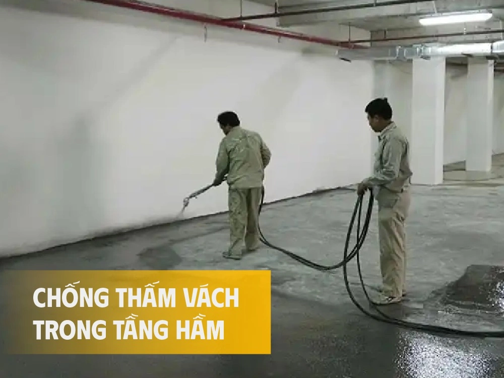 Chống thấm vách trong tầng hầm