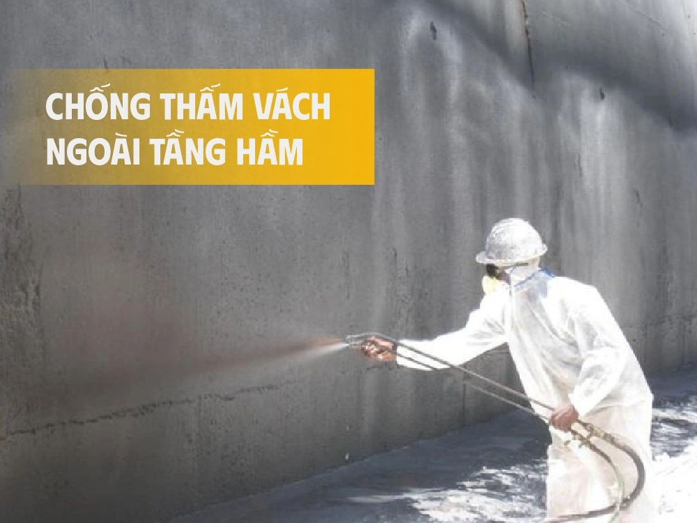 Biện pháp chống thấm vách ngoài tầng hầm